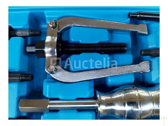 Zware doppenset met ratel 19-50 mm en stahlkaiser binnen en buitenlager trekkerset 10 delig - afbeelding 4 van  9