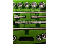 Zware doppenset met ratel 19-50 mm en stahlkaiser binnen en buitenlager trekkerset 10 delig - afbeelding 3 van  9