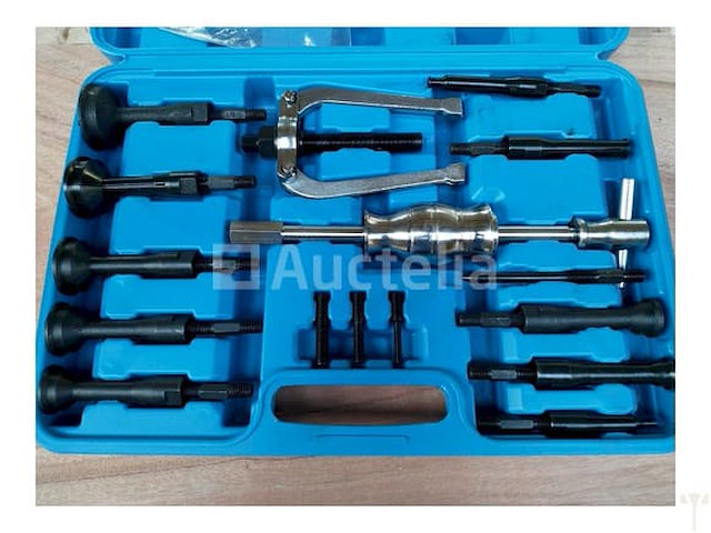 Zware doppenset met ratel 19-50 mm en stahlkaiser binnen en buitenlager trekkerset 10 delig - afbeelding 5 van  9