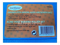 Zware doppenset met ratel 19-50 mm en stahlkaiser binnen en buitenlager trekkerset 10 delig - afbeelding 9 van  9