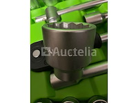 Zware doppenset met ratel 19-50 mm en stahlkaiser binnen en buitenlager trekkerset 10 delig - afbeelding 9 van  9