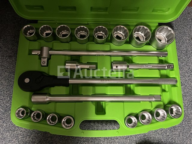 Zware doppenset met ratel 19-50 mm - afbeelding 3 van  6