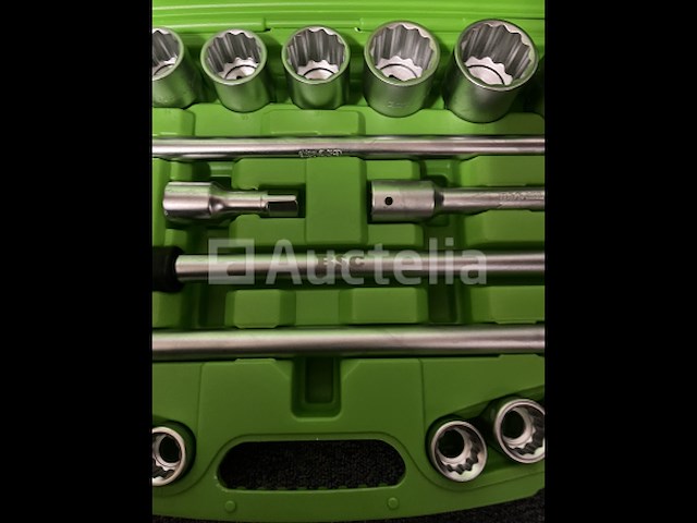 Zware doppenset met ratel 19-50 mm - afbeelding 2 van  6