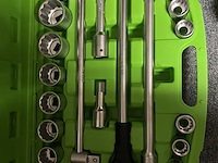 Zware doppenset met ratel 19-50 mm - afbeelding 1 van  6