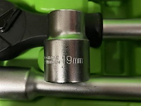 Zware doppenset met ratel 19-50 mm - afbeelding 6 van  6