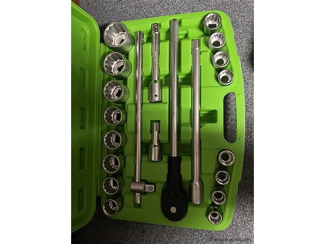 Zware doppenset met ratel 19-50 mm - afbeelding 1 van  6