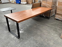Zware eetkamertafel/werktafel/toontafel - afbeelding 1 van  6