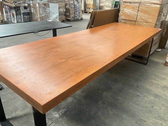 Zware eetkamertafel/werktafel/toontafel - afbeelding 6 van  6