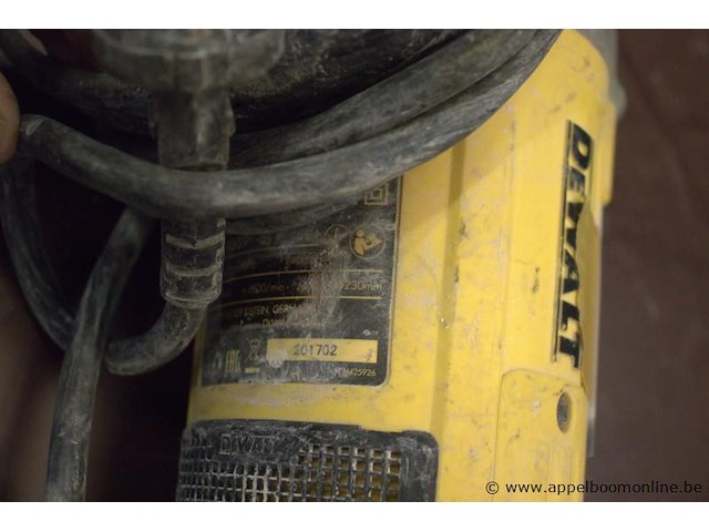 Zware haakse slijptol dewalt 230mm - afbeelding 3 van  3
