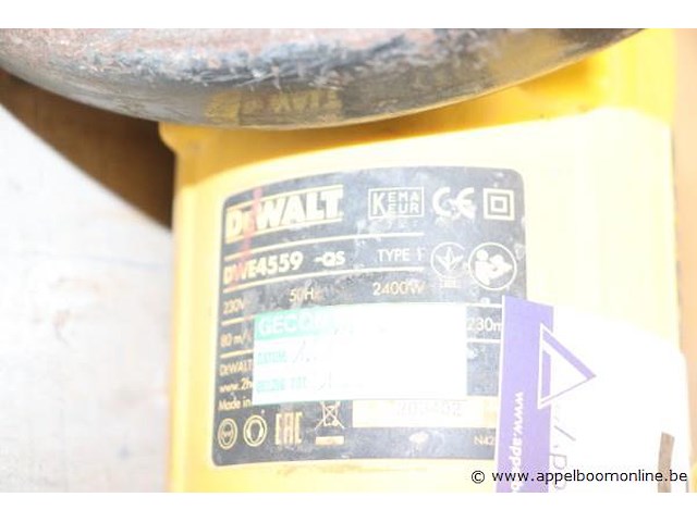 Zware haakse slijptol dewalt dwe4559-qs - afbeelding 3 van  3