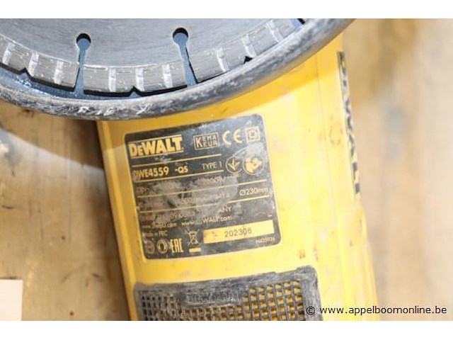 Zware haakse slijptol dewalt dwe4559-qs - afbeelding 3 van  3