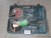 Zware haakse slijptol hitachi g235w, werking niet gekend