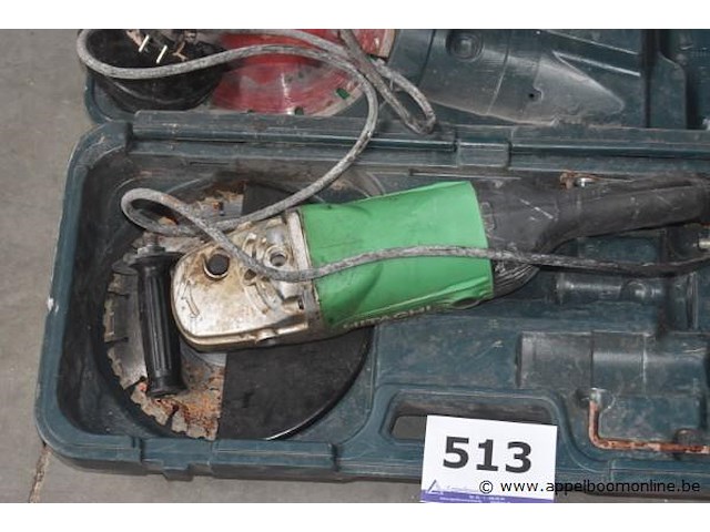 Zware haakse slijptol hitachi g235w, werking niet gekend - afbeelding 2 van  3