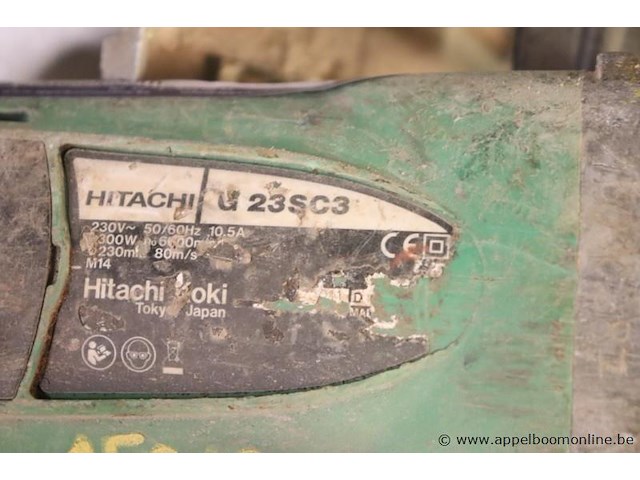Zware haakse slijptol hitachi g23sc4 - afbeelding 3 van  3