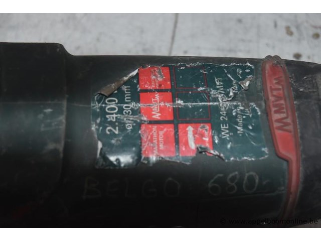 Zware haakse wlijptol metabo we24, werking niet gekend - afbeelding 2 van  3