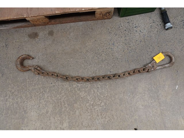 Zware ketting met haak en oog l.1,30m - afbeelding 1 van  4
