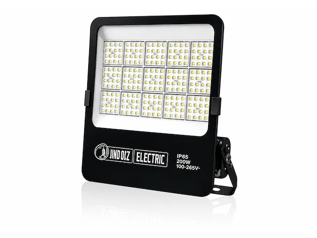 Zware led floodlight – 200w – 6400k koud wit – ip65 – borneo-200 (4 stuks) - afbeelding 4 van  5