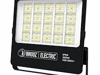 Zware led floodlight – 300w – 6400k koud wit – ip65 – borneo-300 (4 stuks) - afbeelding 4 van  5