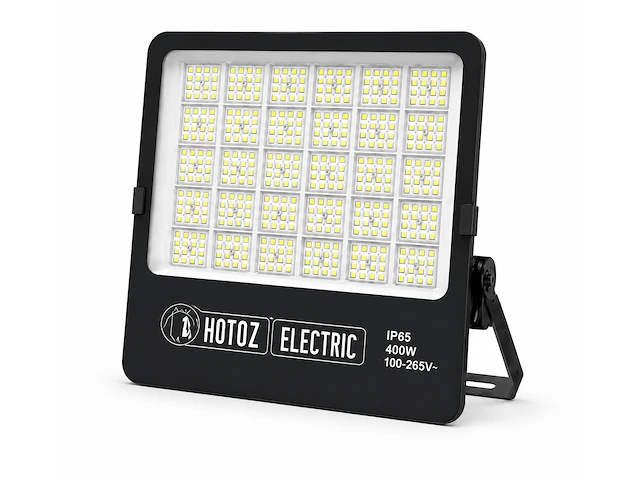 Zware led floodlight – 400w – 6400k koud wit – ip65 – borneo-400 (2 stuks) - afbeelding 3 van  5