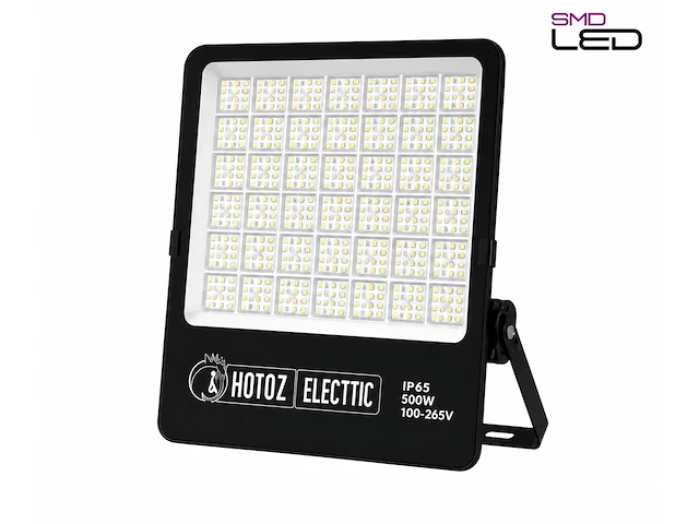 Zware led floodlight – 500w – 6400k koud wit – ip65 – borneo-500 (2 stuks) - afbeelding 3 van  5