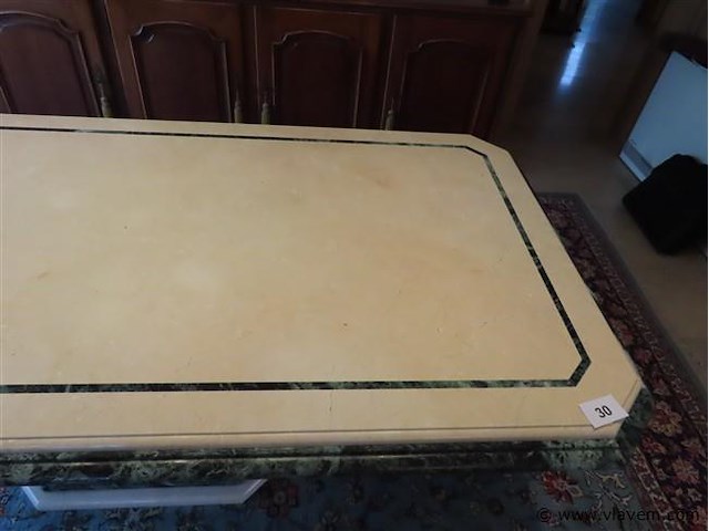 Zware marmeren tafel 106x210x75cm - afbeelding 4 van  6