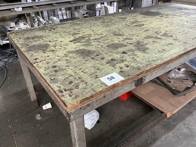 Zware metalen werktafel - afbeelding 2 van  6