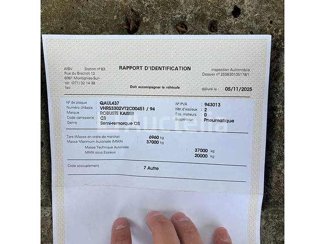 Zware overdekte oplegger kaiser s3302g37(vin:vrhs3302vt2c00451) - afbeelding 16 van  35
