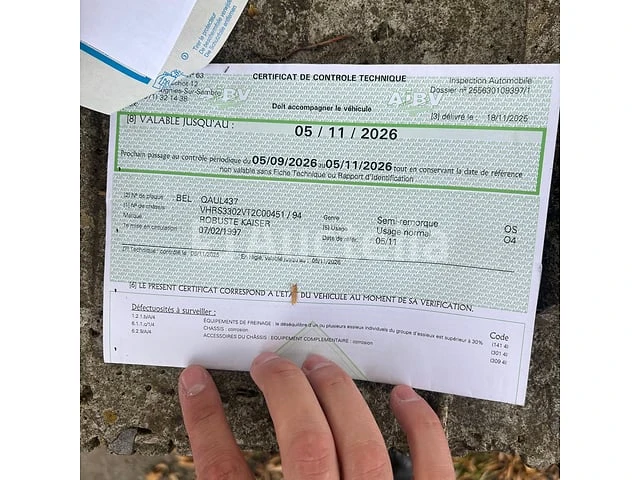 Zware overdekte oplegger kaiser s3302g37(vin:vrhs3302vt2c00451) - afbeelding 29 van  35