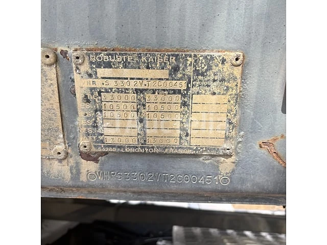 Zware overdekte oplegger kaiser s3302g37(vin:vrhs3302vt2c00451) - afbeelding 23 van  35