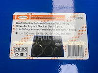 Zware slagdoppenset 6 delig 80-105 mm