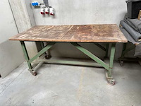 Zware verrijdbare werktafel - workbench - afbeelding 1 van  1