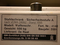 Zware wapenkluis stahlschrank - afbeelding 5 van  5