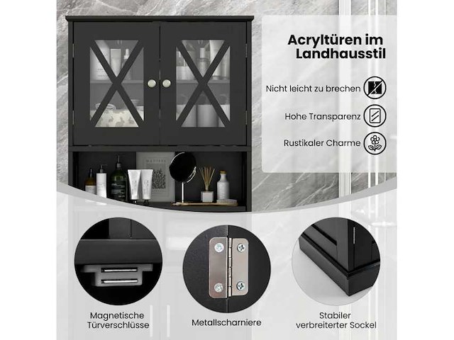 Zwart badkamermeubilair - afbeelding 3 van  6
