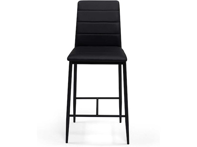 Zwart ontwerp pvc-kruk (x4) - afbeelding 5 van  9