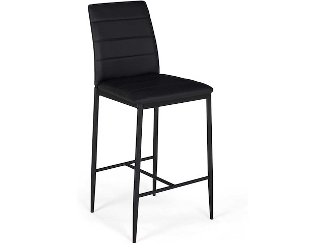 Zwart ontwerp pvc-kruk (x4) - afbeelding 6 van  9