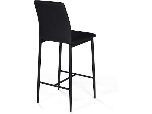 Zwart ontwerp pvc-kruk (x4) - afbeelding 7 van  9