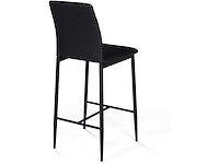 Zwart ontwerp pvc-kruk (x4) - afbeelding 7 van  9