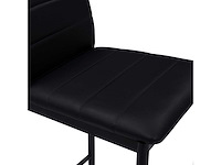 Zwart ontwerp pvc-kruk (x4) - afbeelding 8 van  9