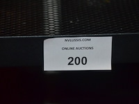 Zwart opvouwbare massagetafel, ronde kruk op wielen, rechthoekige spiegel, metalen rolrek, rekje zwart 3 etages (1,2,3,15,16) - afbeelding 5 van  10