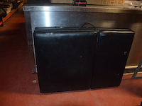 Zwart opvouwbare massagetafel, ronde kruk op wielen, rechthoekige spiegel, metalen rolrek, rekje zwart 3 etages (1,2,3,15,16) - afbeelding 10 van  10