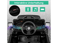 Zwarte elektrische afstandsbediening met offroad-wielen en verlichting - afbeelding 4 van  7