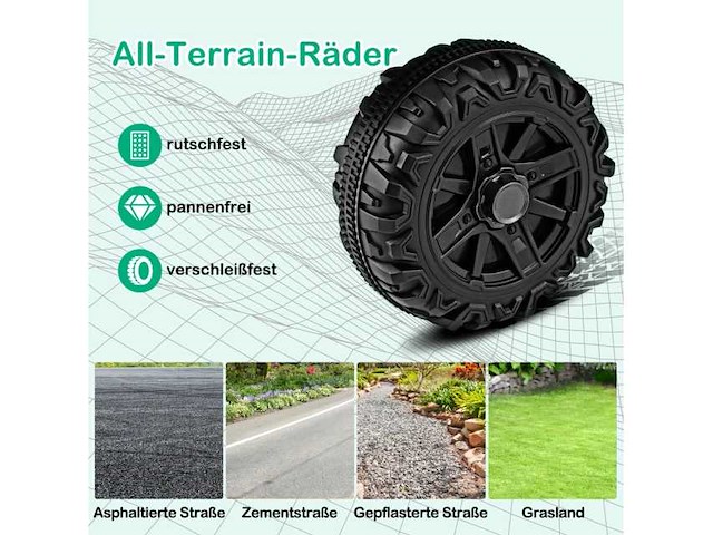 Zwarte elektrische afstandsbediening met offroad-wielen en verlichting - afbeelding 5 van  7