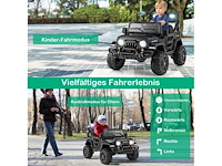 Zwarte elektrische afstandsbediening met offroad-wielen en verlichting - afbeelding 6 van  7
