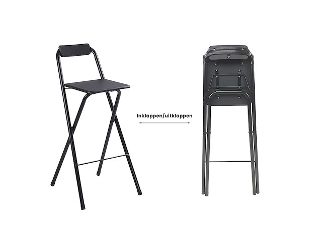 Zwarte inklapkruk - afbeelding 4 van  4