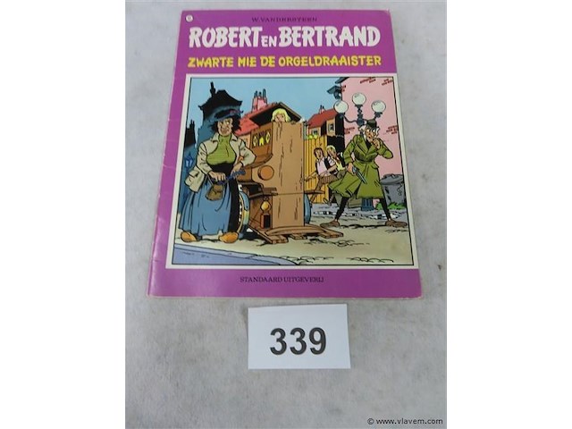 Zwarte mie de orgeldraaister - afbeelding 1 van  3