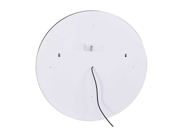 Zwarte ronde verlichte badkamerspiegel met led's - d. 80 cm - afbeelding 6 van  7