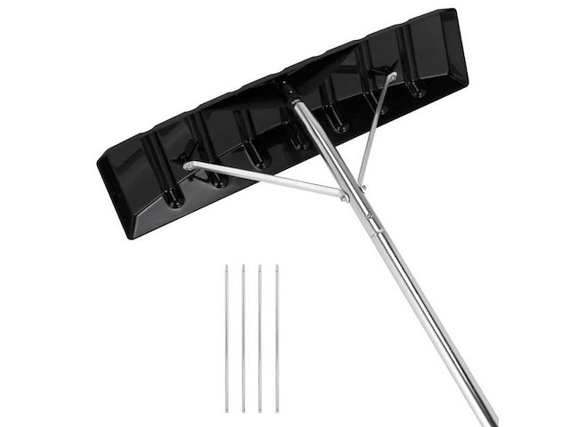 Zwarte telescopische dak sneeuwschop - afbeelding 3 van  4