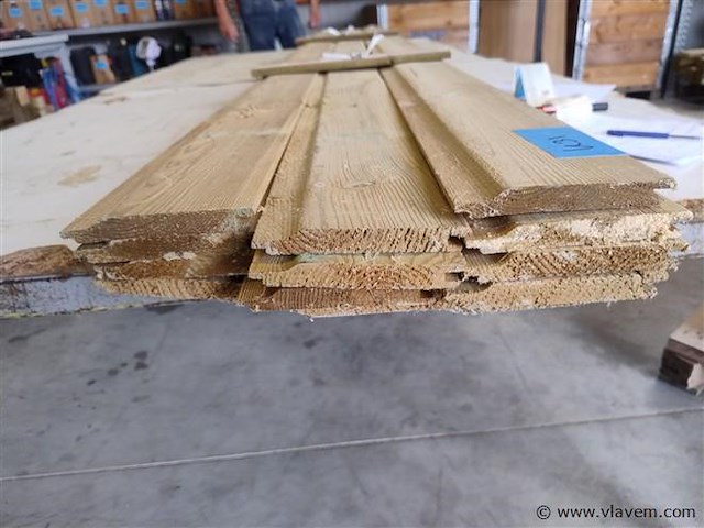 Zweeds rabat geimpregneerd 12,5x1,8x300 cm - afbeelding 1 van  2