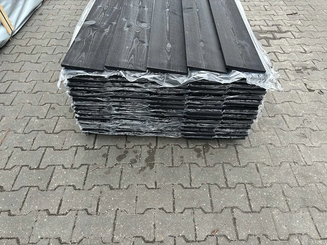 Zweeds rabat zwart gecoat 3000x195x16mm (100x) - afbeelding 3 van  3