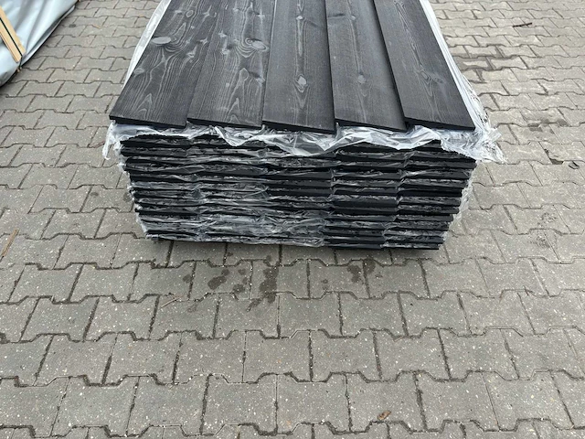 Zweeds rabat zwart gecoat 3000x195x16mm (150x) - afbeelding 3 van  3